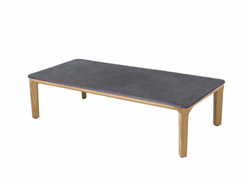 Cane-line Aspect Couchtisch, Teakholz,Tischplatte Fossil Black Ceramic 120x60 cm