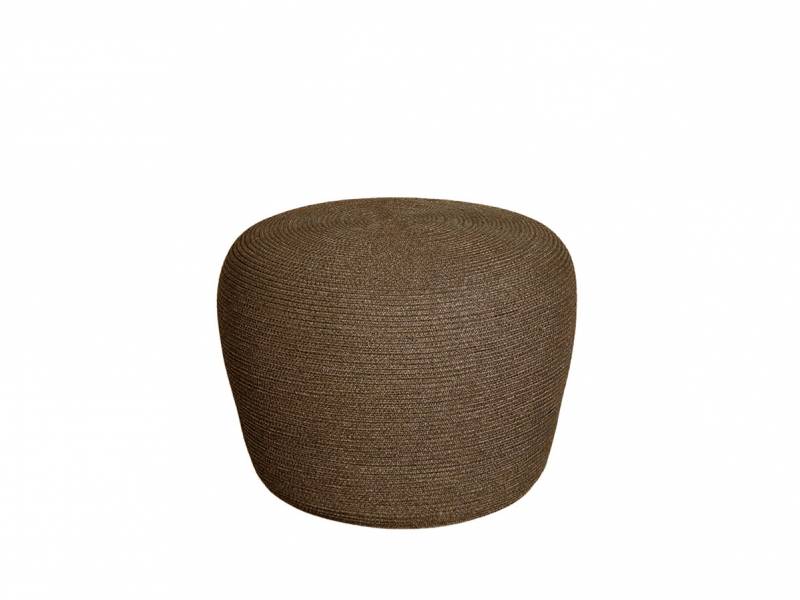 Cane-line Circle Hocker klein, konisch, Cane-line Soft Rope Umber Brown