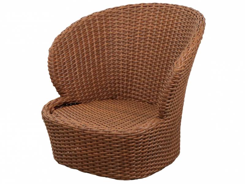 Cane-line Coast Loungesessel mit Drehfunktion, Umber Brown