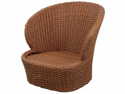 Cane-line Coast Loungesessel mit Drehfunktion, Umber Brown