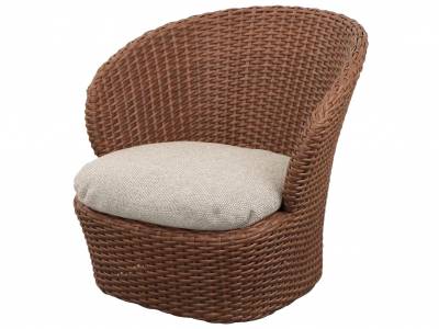 Cane-line Coast Loungesessel mit Drehfunktion, Umber Brown