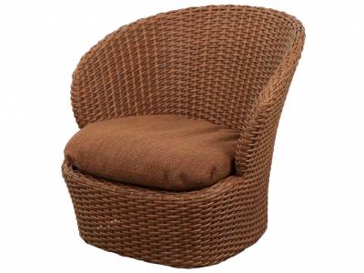 Cane-line Coast Loungesessel mit Drehfunktion, Umber Brown