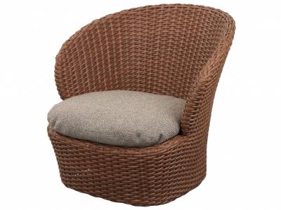 Cane-line Coast Loungesessel mit Drehfunktion, Umber Brown