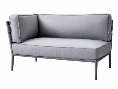 Cane-line Conic 2-Sitzer Sofa-Modul, rechts, Cane-line AirTouch light grey