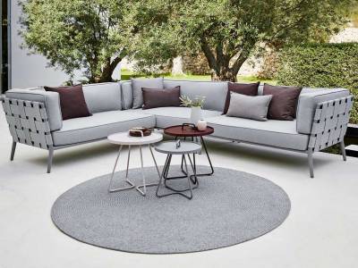 Cane-line Conic 2-Sitzer Sofa-Modul, rechts, Cane-line AirTouch light grey