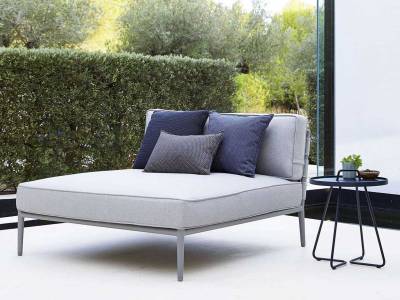 Cane-line Conic Daybed Modul inkl. Airtouch Kissensatz, Air Touch Light Grey