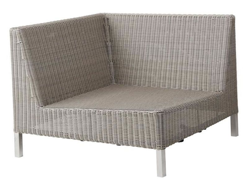 Cane-line CONNECT Lounge Eckmodul, taupe