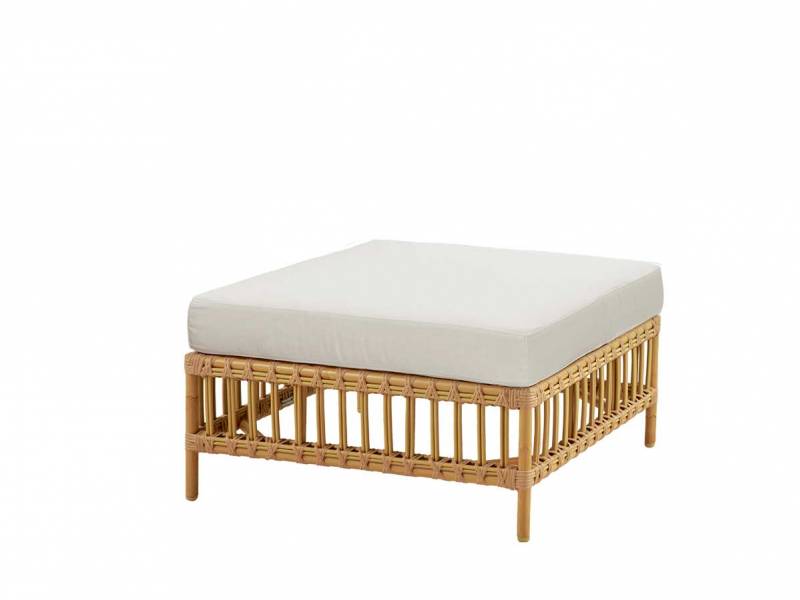 Sika Design EXTERIOR Maggie Sofa Hocker Modul, Natural inkl. Sitzkissen