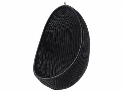 Sika Design Hanging Egg Exterior Sessel, Black, Alurattan für den Aussenbereich