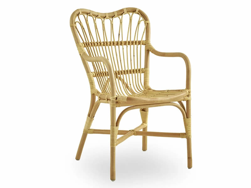 Sika Design Margret Stuhl, Rattan polished natural