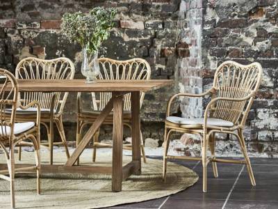 Sika Design Margret Stuhl, Rattan polished natural