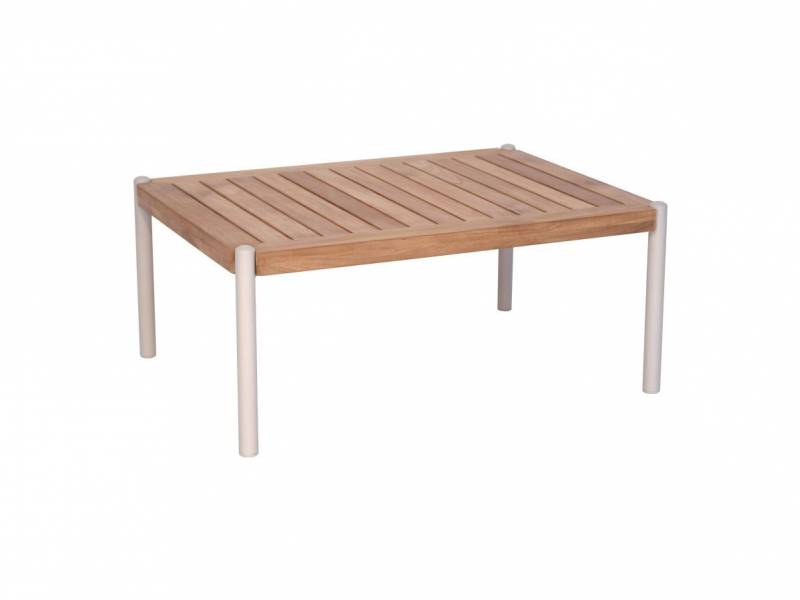 Stern Taro Beistelltisch 80x60x35 cm, greige Teak