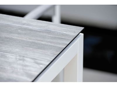 Stern Tischsystem: Alu Tischgestell 160 x 90 cm weiß + freiwählbare Tischplatte