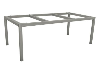 Stern Tischsystem: Alu Tischgestell 200 x 100 cm graphit + freiwählbare Tischplatte