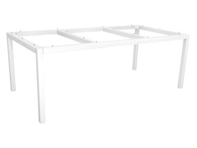 Stern Tischsystem: Alu Tischgestell 200 x 100 cm weiß + freiwählbare Tischplatte